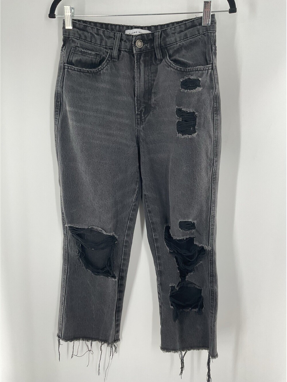Flying Monkey Women’s Size 2600% Cotton Black Distressed Jeans 144